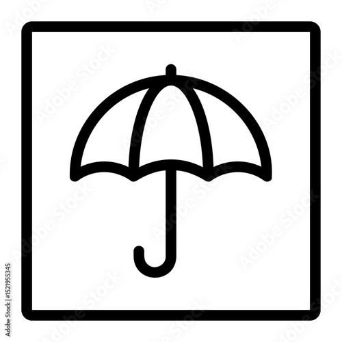 keep dry line icon