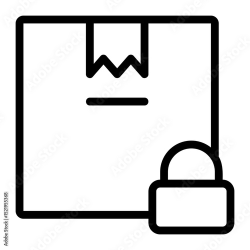 lock line icon