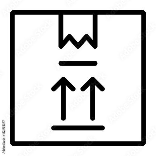 side up line icon