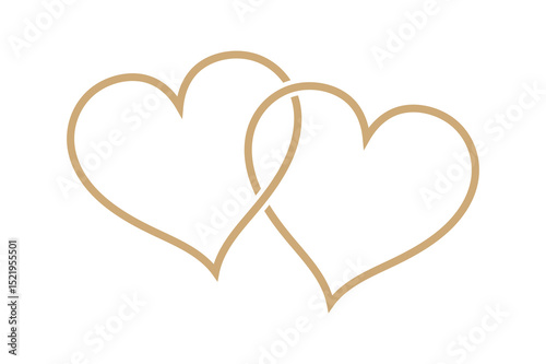 Elegant Calligraphy “Love” Word with Heart – Romantic Vector Art