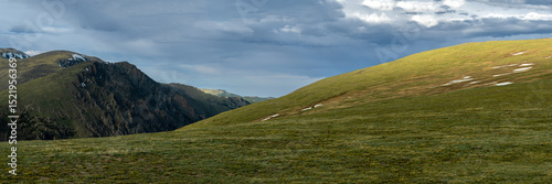 Sunlight Softly Turns To Shadow On The Tundra Of Rocky Mountain