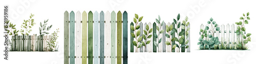 Peaceful garden scene with fence and lush foliage