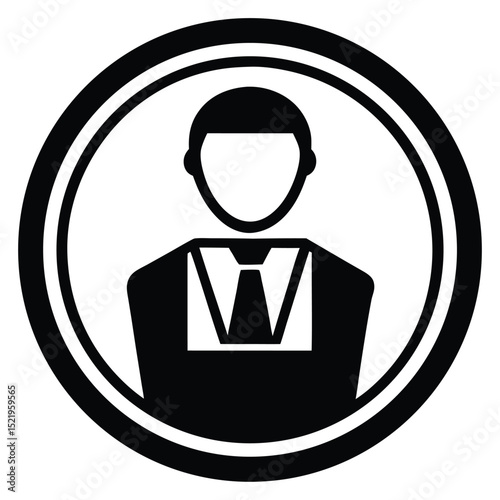 salesperson element isolated online store screen on white background