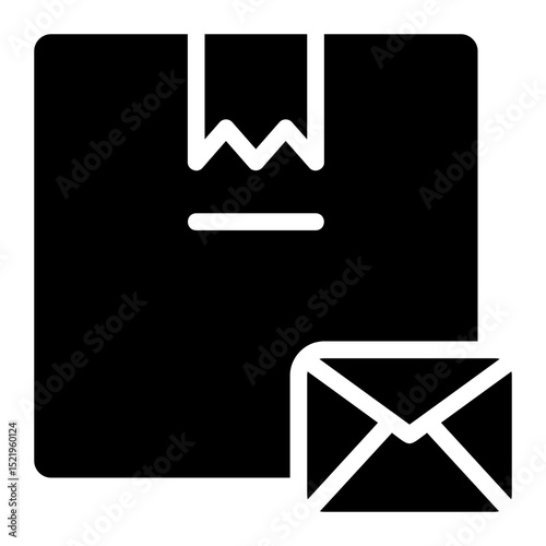 postal delivery glyph icon