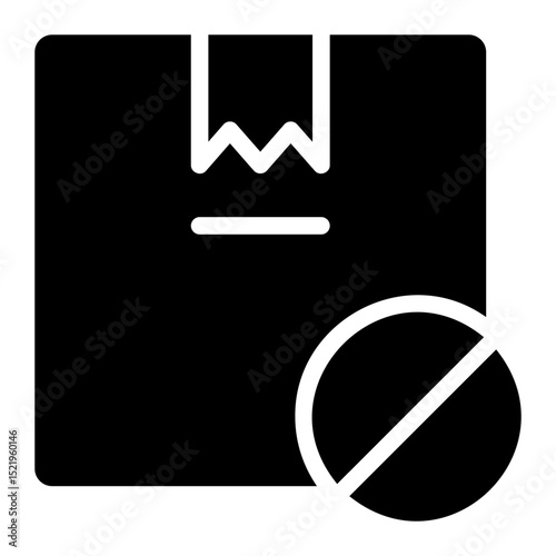 stop glyph icon