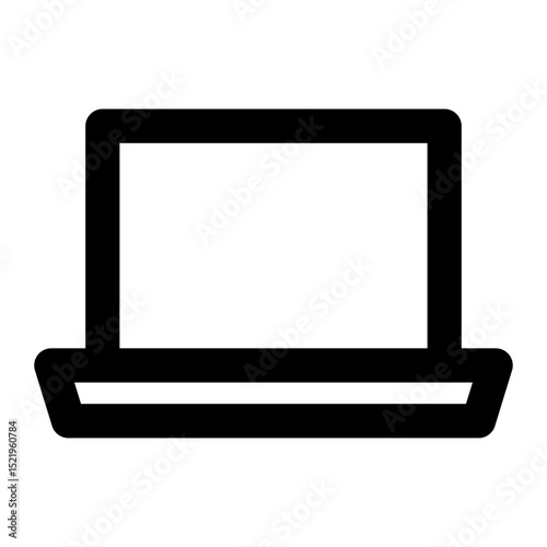 simple minimalist outline icon representing digital marketing tools and strategy for modern web and media platforms