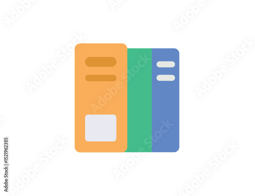 Modern vector book icon . Flat, minimal design ideal for education, reading, knowledge, digital interfaces, school branding, libraries, and academic logo concepts.

