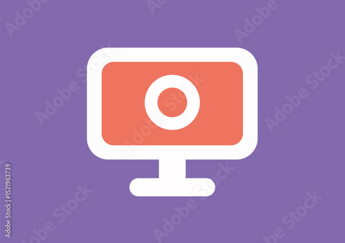 Modern eLearning vector illustration showing  Perfect for online education, video tutorials, digital training, webinars, and back-to-school graphics.