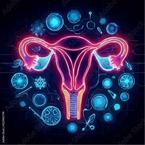 digital artistic illustration of the uterus 71