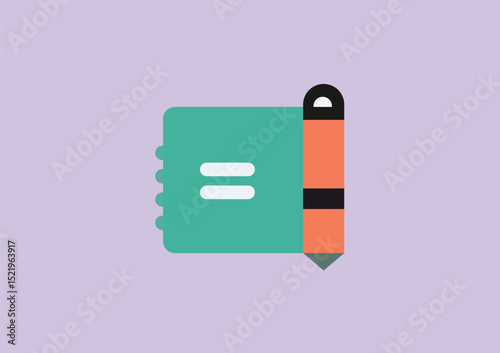 Modern vector book icon . Flat, minimal design ideal for education, reading, knowledge, digital interfaces, school branding, libraries, and academic logo concepts.

