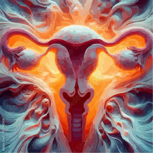 digital artistic illustration of the uterus 47