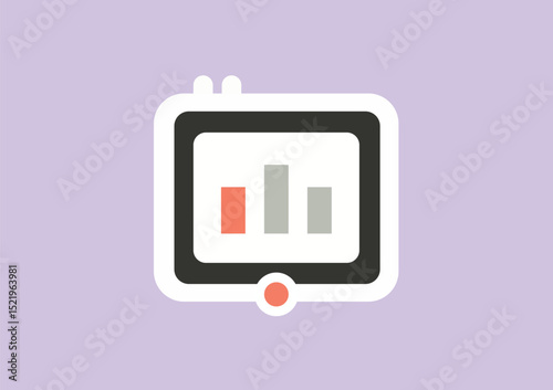 Modern eLearning vector illustration showing  Perfect for online education, video tutorials, digital training, webinars, and back-to-school graphics.