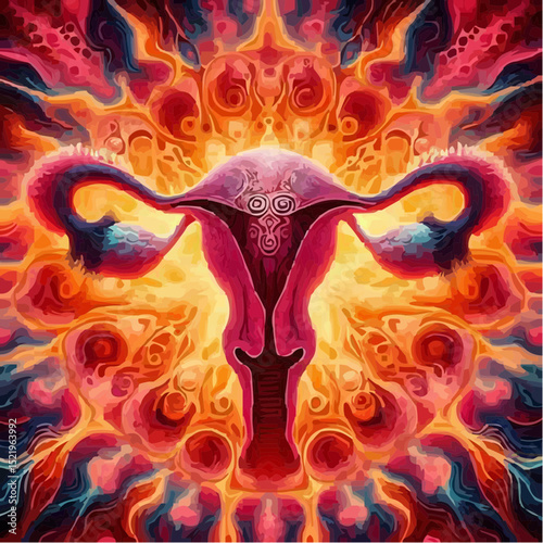 digital artistic illustration of the uterus 37