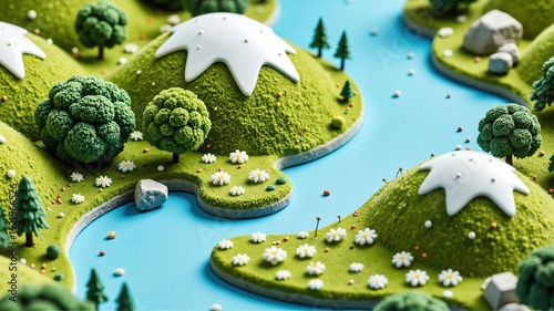 easter eggs and green grass