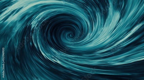 A swirling spiral of vibrant blue waves and flowing water