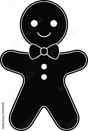 Gingerbread Man Silhouette