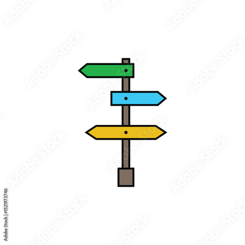 Colorful Arrows Pointing Different Ways