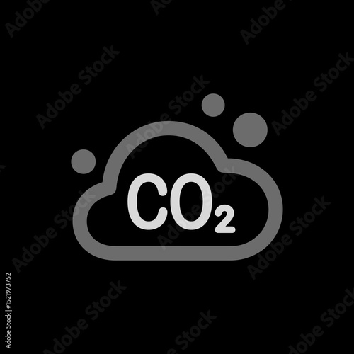 Carbon Dioxide Cloud Outline