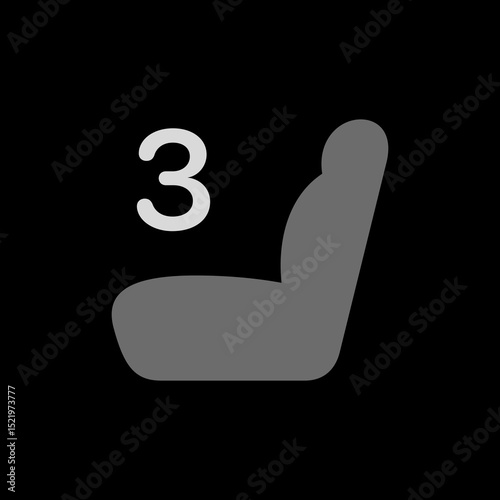 Car Seat Left Position 3 Filled