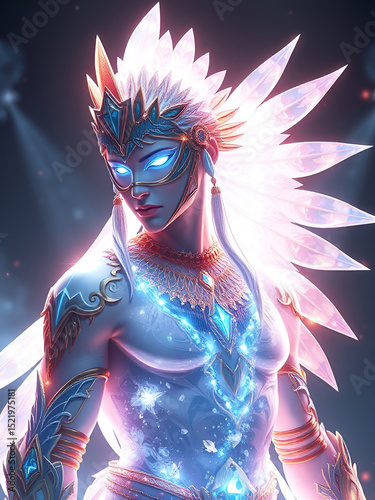 Indian Ethereal Anime Warrior