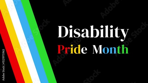 Disability Pride Month background illustration	
