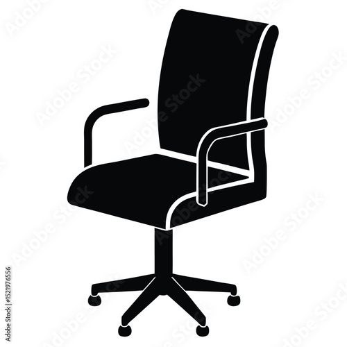 receptionist element isolated receptionist chair on white background