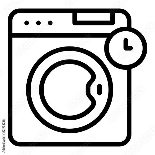 fast washing icon line