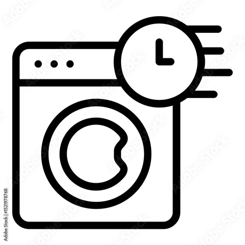 quick wash icon line