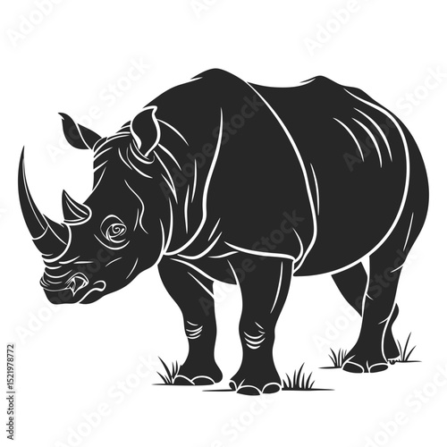 Rhinoceros Vector Silhouette 