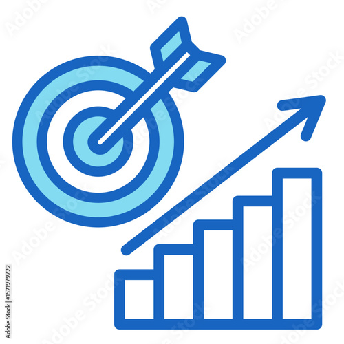 Business Goals  Icon Element For Design