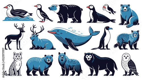 Arctic Animal Pixel Art: A Collection of Stunning Wildlife Designs