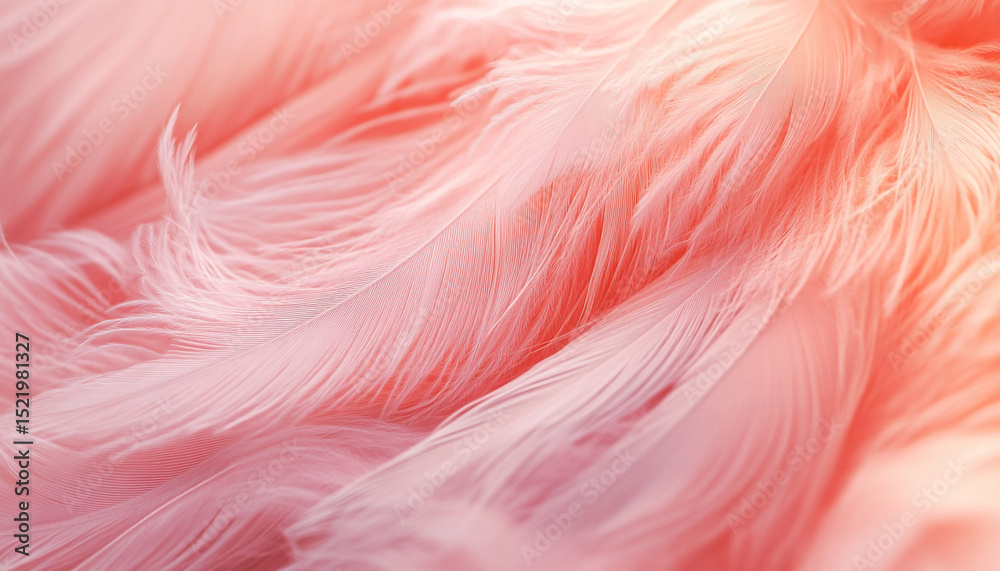 Soft, delicate peach-colored feathers create a textured, wavy background, evoking a sense of gentle warmth and elegance. Soft, delicate peach-colored feathers create a textured, wavy background, evoking a sense of gentle warmth and elegance.