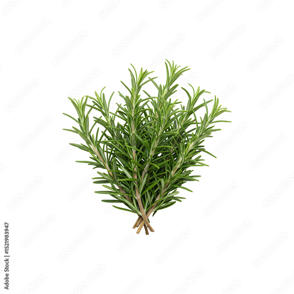 Obraz premium Fresh rosemary sprigs in a bunch