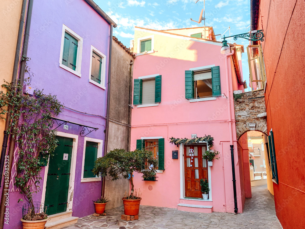 Obraz premium Colorful Houses in Burano Venice