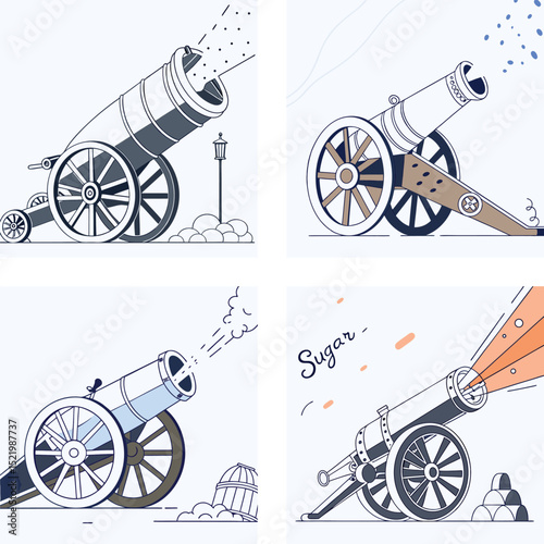 sugar. cannon