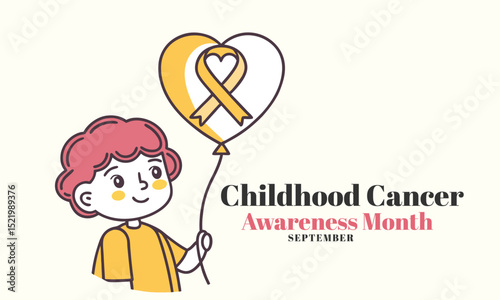 Childhood Cancer Awareness Month. Childhood cancer concept Background.