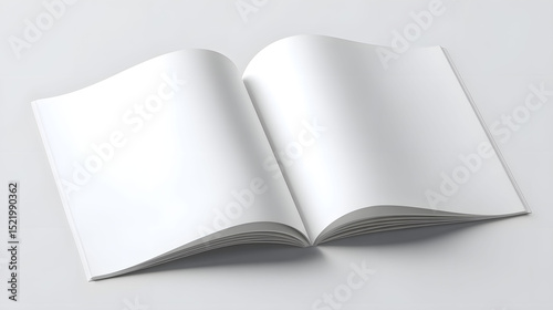 Realistic Brochure Mockup Blank Template for Design Presentation