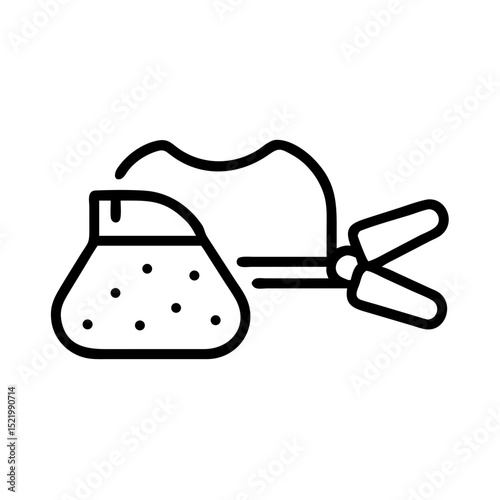 Vector sand roller illustration in a minimalist style on a white background
