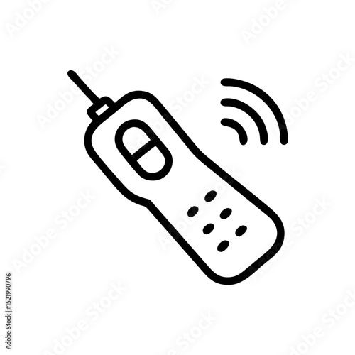 Vector walkie-talkie illustration in a minimalist style on a white background
