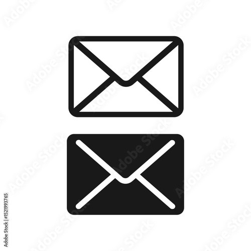 Email notice icon template. Flat simple style trend modern edm e-mail logotype graphic design isolate, concept of you've got mail and full inbox