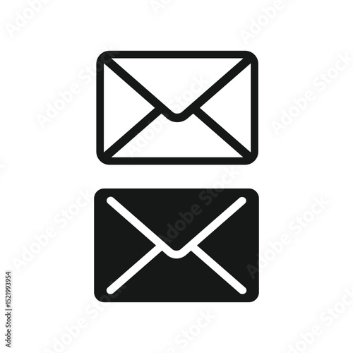 Email notice icon template. Flat simple style trend modern edm e-mail logotype graphic design isolate, concept of you've got mail and full inbox