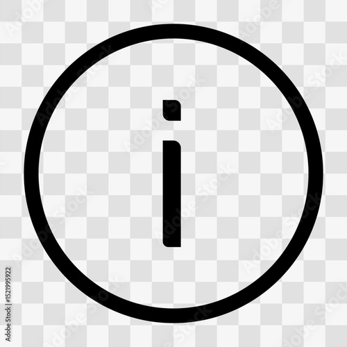 Vector illustration information icon transparent