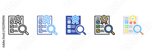 Quality Standard Multi Style Icon Set
