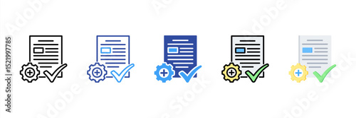 Competency Multi Style Icon Set