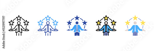 Competence Multi Style Icon Set