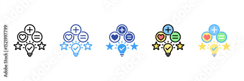 Intelligence Multi Style Icon Set