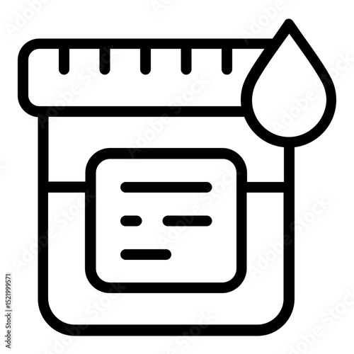 dark urine icon line
