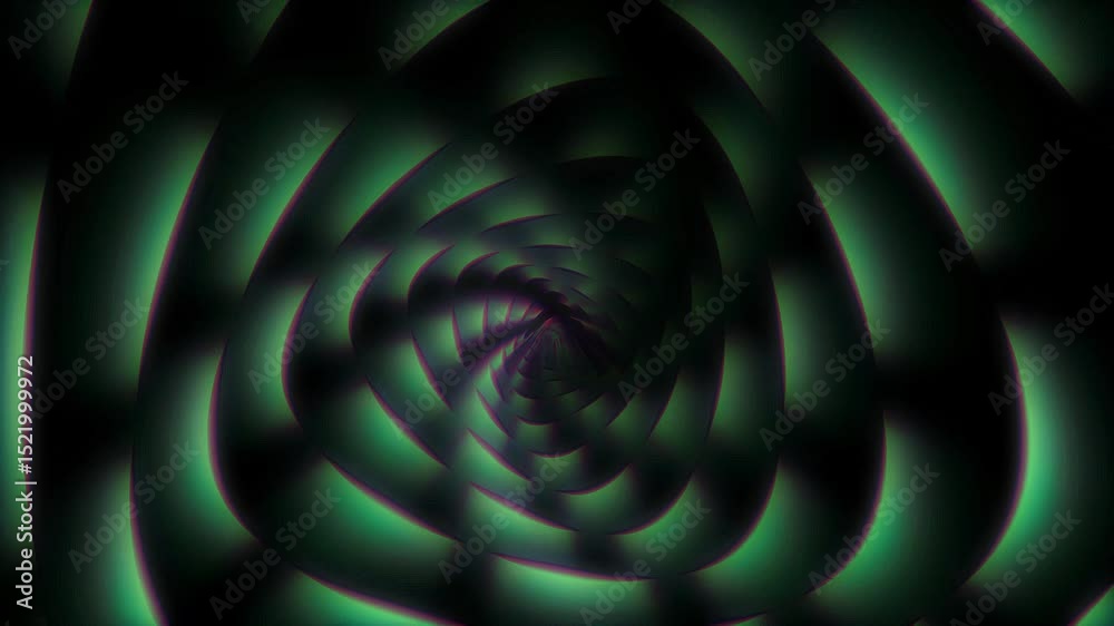 Green and black abstract background with an optical illusion. Suitable for modern design prints, digital art projects, and website backgrounds.