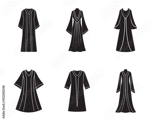 kaftan sketch icon silhouette vector illustration
