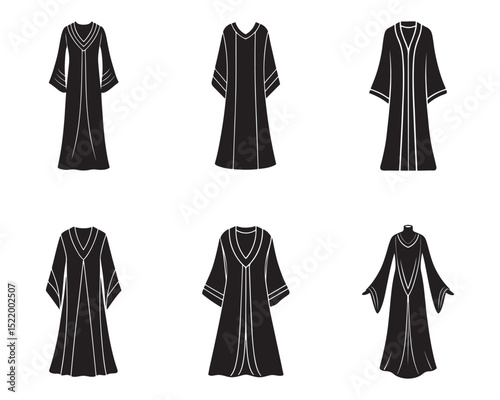 kaftan sketch icon silhouette vector illustration